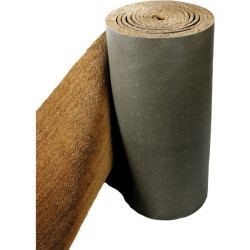Tapis brosse coco uni en rouleau ep. 17 mm - h. 1 m x lg 12,50 m