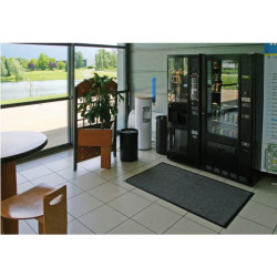 Tapis proprete vanoise velours gris anthracite 60 x 80 cm