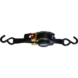 Sangle arrimage retractable 2 partiecapacite 550kg 3m 25mm