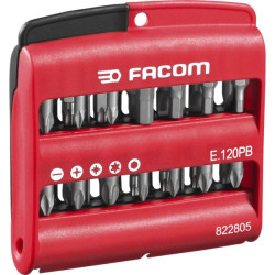 Boîte de 28 embouts (fente, ph, pz, 6 pans, torx)