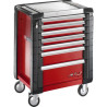 Servante jetm3 7 tiroirs rouge