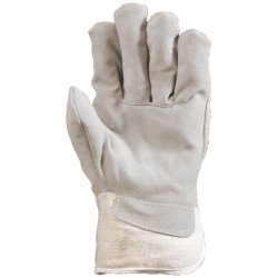 Gant docker croute vachette sup blanc gants