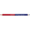 Crayon television bicolore bleu/rouge