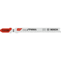 Lame de scie sauteuse t 102 bf pack de 5 bosch