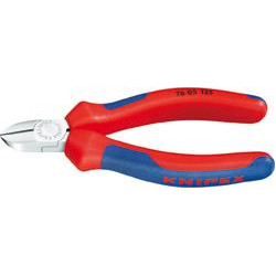 Pince coupante diagonale electromecanique chromee isolee 125mm knipex