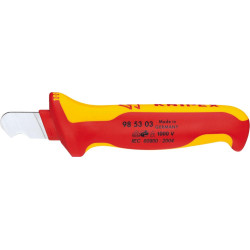 Couteau d'électricien vde coudé mm knipex