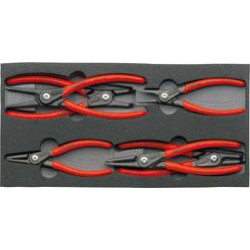 Jeu de pinces a circlips precision 6 pieces knipex