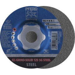 Meule cc-grind solid steel 125mm pferd
