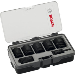 Coffret douille a choc impact control : 5 douille + 2 adaptateur