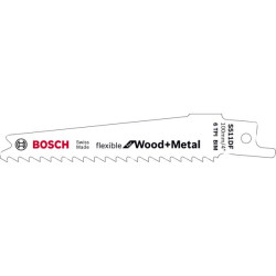 Lame scie sabre s511df pour bois et metal 25 mm carte de 2 lame