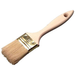 Pinceau queue de morue s.epaisse soies pures manche bois 30 mm