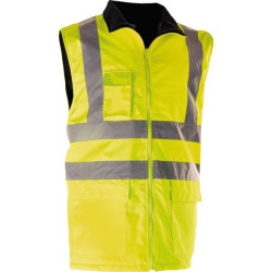 Gilet matelasse hivi doublure polaire orange fluo taille 6