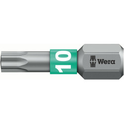 Embout bitorsion 1/4 din3126c6,3 t10x25mm wera