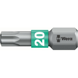 Embout bitorsion 1/4 din3126c6,3 t20x25mm wera