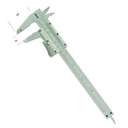 Pied a coulisse chrome 200mm 0,01 mm/0,05 inch
