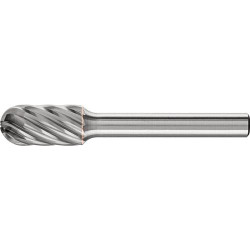 Fraise sur tige carbure f orme cyl. bout arrondi 10 20 inox 6mm 10x20mm pferd