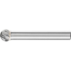 Fraise sur tige carbure forme sphérique 0807 inox 6mm 8x7mm pferd