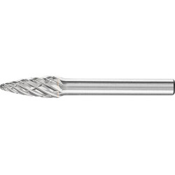 Fraise sur tige carbure forme ogive bout rond 0820 steel 6mm 8x20mm pferd