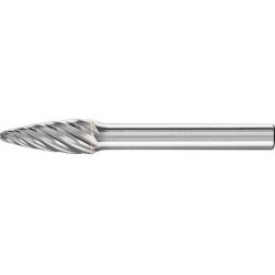 Fraise sur tige carbure forme ogive bout rond 0820 inox 6mm 8x20mm pferd