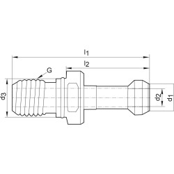 Tirette jisb6339 bt40 45° arrosage central format