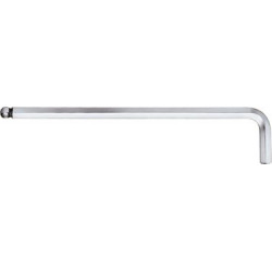 Clé mâle coudée à tête sphérique longue 8x mm wiha