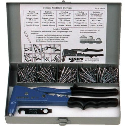 Coffret pince ntx + 230 rivets polygrip
