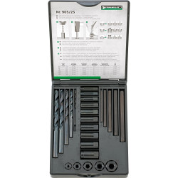 Jeu d'extracteurs de goujons 905/25 gewindeausdrehersatz