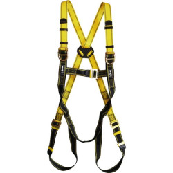 Harnais 3 pts dorsal+double sternal+4 reglages epaules et cuisses