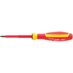 Vde tournevis a fente 4665 vde 2 vde kreuzschlitzschraubendreher mit drall-griff