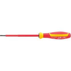 Vde tournevis d'electricien 4660 vde 1 0,4x 2,5x 75 vde schlitzschraubendreher mit drall-griff