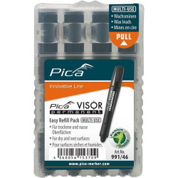 Lot de mines pour marqueur permanent VISOR industriel noir Pica