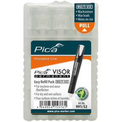 Lot de mines pour marqueur permanent VISOR industriel blanc Pica