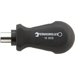 Tournevis porte-embouts 1/4'' manche mono-matière 12503