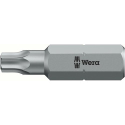 Embout avec alesage 1/4 DIN3126C6,3 T25x25mm Wera