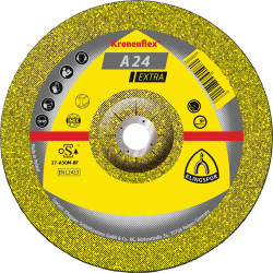 Meule d'ébarbage coudée A24 Extra 125x6mm KLINGSPOR