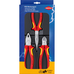 Jeu de pinces Sécurité VDE 3 pièces KNIPEX