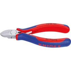 Pince coupante diagonale pour plastique avec branches multicomposant 125mm KNIPEX