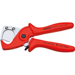 Cisaille à tuyaux flexibles et tubes de protection PLASTICUT 185mm KNIPEX