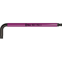 Clé mâle coudée gaine Multicolor 8x mm Wera