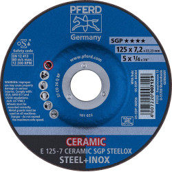 Meule d'ébarbage coudée CO24QSG 125x7,2mm PFERD