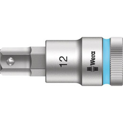 Embout de vissage 1/2 six pans femelle avec porte-vis 12x60mm Wera