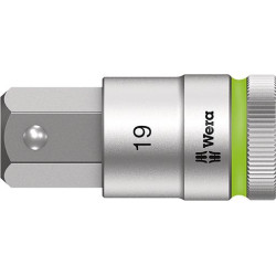 Embout de vissage 1/2 six pans femelle avec porte-vis 19x60mm Wera