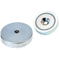 Aimant plat NdFeB avec alésage 25x7mm FORMAT