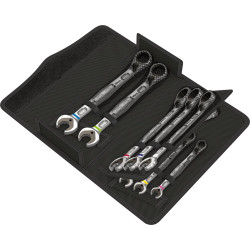 Jeu de cles polygonales a cliquet JOKER switch 11 pieces Wera
