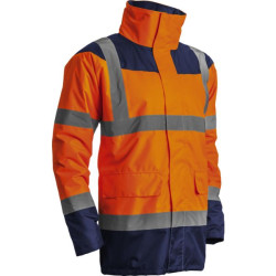 Parka matelassee hivi orange fluo/marine txl
