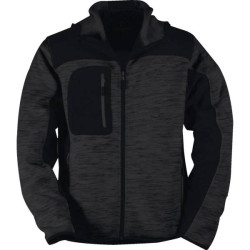 Veste softshell bora gris fonce / noir taille l