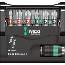 Jeu d'embouts Bit-Check 12 BiTorsion 1 Wera