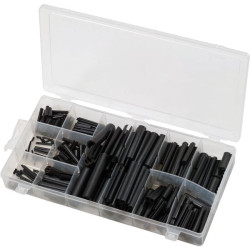 Assortiment de goupilles élastiques acier, 315 pcs