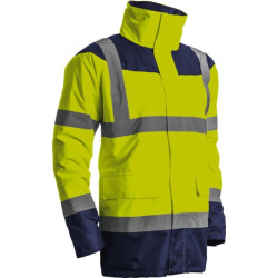 Parka matelassee poly jaune/marine keta taille m