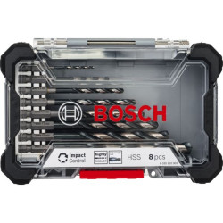 Coffret forets metal hss-g six pans 2,3,4,5,6,7,8,10mm